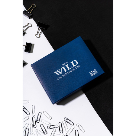 Klassische Herren Geldbörse für Karten und Dokumente mit RFID – Always Wild