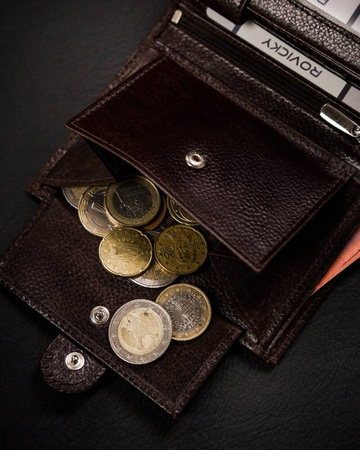 Große Herren Geldbörse aus Leder im Hochformat – Rovicky