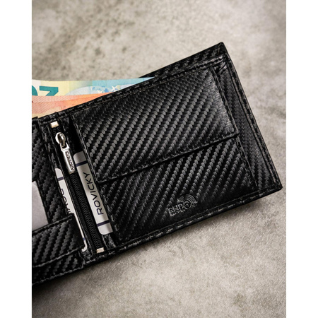 Herren Geldbörse aus Leder mit elegantem Muster – Rovicky