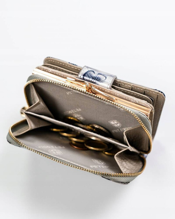 Vertikale Damen Geldbörse aus Leder – Peterson