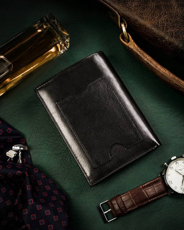 Große Herren Geldbörse aus Leder ohne äußeren Verschluss – Peterson