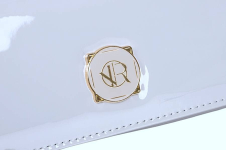 Graue, elegante 2-in-1 Handtasche-Portemonnaie mit Magnetverschluss – Rovicky