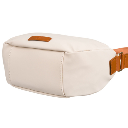 Damentasche aus Nylon in Braun-Beige mit Schulterriemen – Peterson