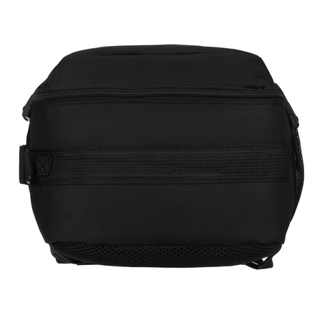 Reise-Rucksack aus Polyester in Schwarz, zweifach unterteilt und ideal als Handgepäck - Peterson