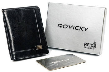 Stilvolle Herren Banknotentasche aus Echtleder – Rovicky