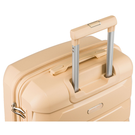 Kofferset in Beige aus Polypropylen mit ausziehbaren Griffen - Peterson