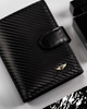 Herren Geldbörse aus Leder für Karten mit Carbon-Design – Peterson