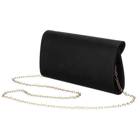 Damen-Clutch aus Öko-Leder in Schwarz – Rovicky