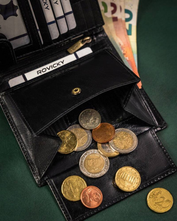 Große Herren Geldbörse aus Leder mit RFID-Schutz – Rovicky