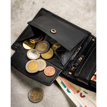 Geschenkset: Herren Geldbörse aus Leder mit Schlüsselanhänger – Peterson