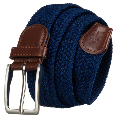 Dunkelblauer Unisex Textilgürtel – Rovicky