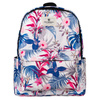 Modischer Schulrucksack mit Blumenmuster und offenen Seitentaschen – Peterson