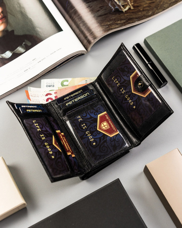 Elegante Damen Geldbörse aus Echtleder – Peterson