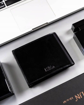 Große Herren Geldbörse aus Leder ohne Verschluss – Peterson