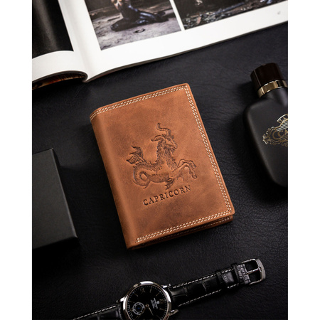 Große Herren Geldbörse aus Nubukleder – Always Wild