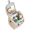 Praktische Reise-Kosmetiktasche aus synthetischem Stoff in Beige - Peterson