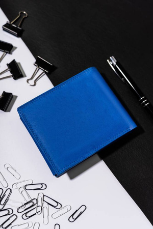 Große Herren Geldbörse aus Leder, Querformat – Always Wild