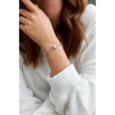 Silberner Charm Herz mit Gravur „I love you” für Modulararmband – Peterson