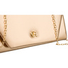 Klassische Damen Clutch in Gold mit Kette – Rovicky