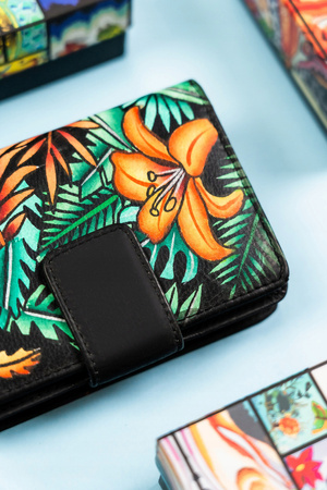 Große, vertikale Damen Geldbörse aus echtem Leder – Rovicky