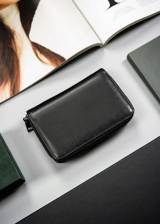 Klassische, vertikale Damen Geldbörse aus echtem Leder – 4U Cavaldi