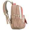 Jugendlicher Schulrucksack aus Polyester in Beige-Rosa mit Laptopfach – Peterson