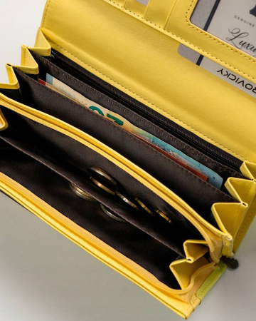 Große Damen Geldbörse Querformat aus Öko-Leder – 4U Cavaldi