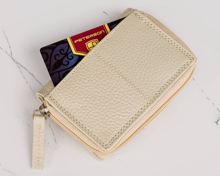 Damen Handtasche aus Leder im Set mit Geldbörse – Peterson