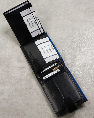 Herren Geldbörse aus Leder mit Dokumentenfach – Rovicky