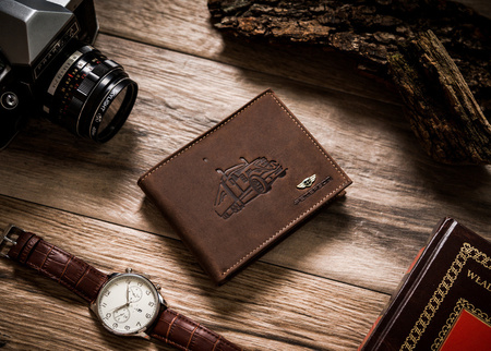 Große Damen Geldbörse aus Leder mit Reißverschlussfach – Peterson