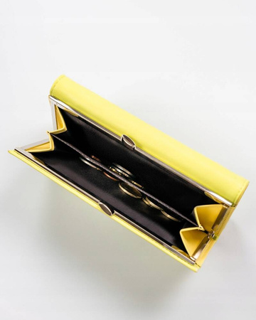 Elegante Damen Geldbörse mit Bügelverschluss und Druckknopf – 4U Cavaldi