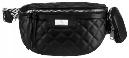 Städtische, gesteppte Damen Gürteltasche aus Öko-Leder – Rovicky