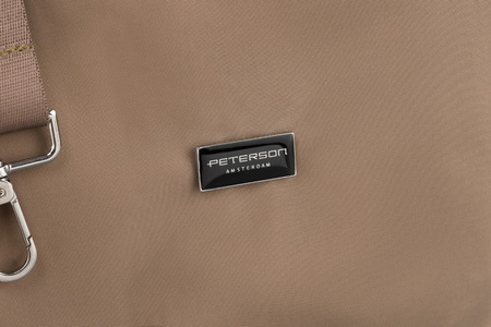 Peterson Damen-Tasche aus Öko-Leder mit Schultergurt beige
