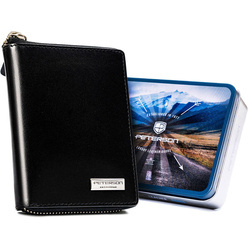 Große Herren Geldbörse mit Reißverschluss aus Leder – Peterson