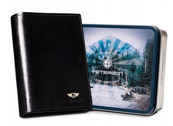 Große Herren Geldbörse aus Leder ohne Verschluss – Peterson