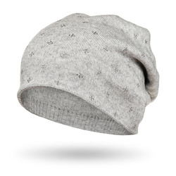 Modische Damen Beanie Mütze in Grau – Peterson
