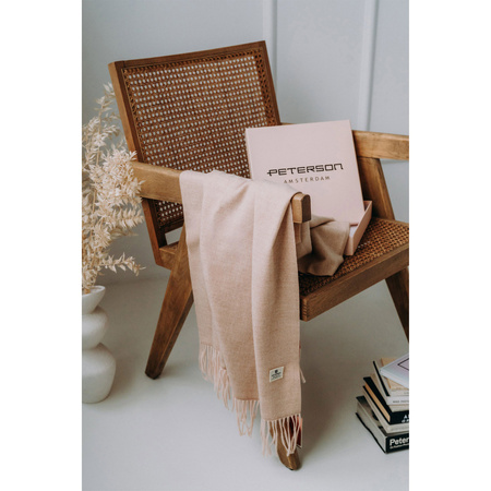 Klassischer Damen Schal mit Fransen in Beige – Peterson