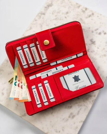 Große Damen-Geldbörse aus Öko-Leder – Rovicky