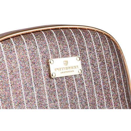 Handliche Reisekosmetiktasche in Rosa – Peterson