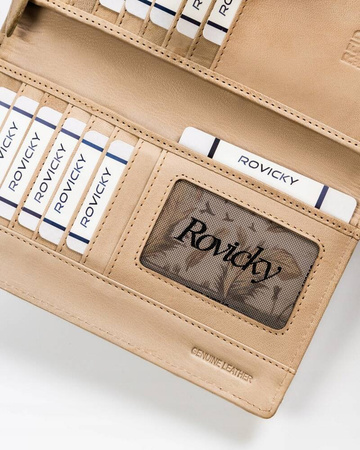 Große Damen Geldbörse aus Echtleder – Rovicky