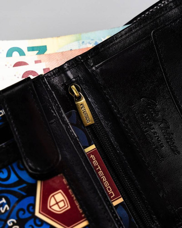 Herren Geldbörse aus Leder ohne Verschluss – Peterson