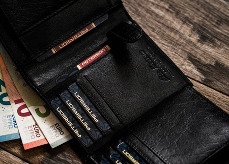 Klassische Herren Geldbörse aus Echtleder – Peterson