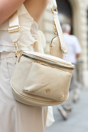 Elegante Damen-Umhängetasche aus Leder mit zusätzlicher Damen-Geldbörse – Rovicky