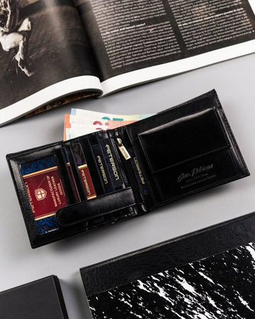 Große Herren Geldbörse ohne äußeren Verschluss – Peterson