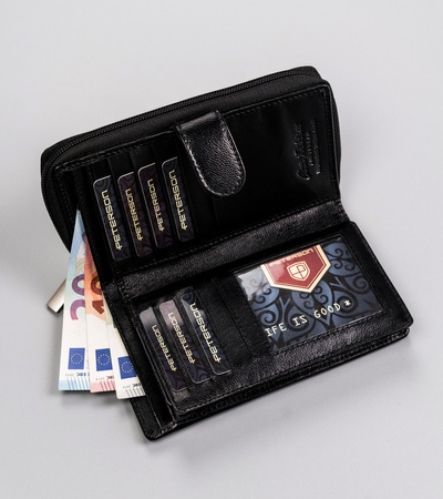 Damen Geldbörse Hochformat aus Echtleder – Peterson