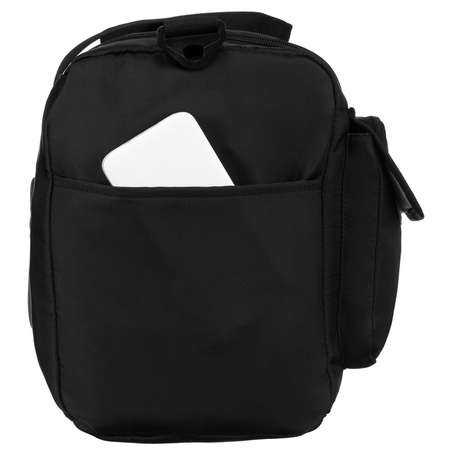Schwarze Sport-Reisetasche aus Polyester mit Schultergurt – Peterson