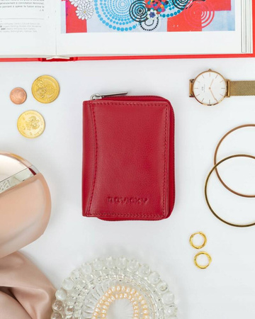 Vertikale Damen-Geldbörse aus Leder – Rovicky