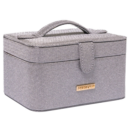 Graue Schmuckschatulle mit Magnetverschluss – Peterson