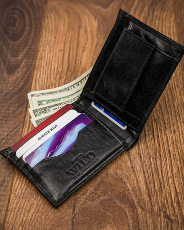 Herren Geldbörse aus Echtleder – Always Wild