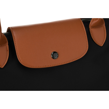 Klassische Damen Shopper aus schwarzem Polyester – Peterson